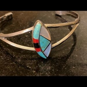Native American Dainty Sterling Cuff